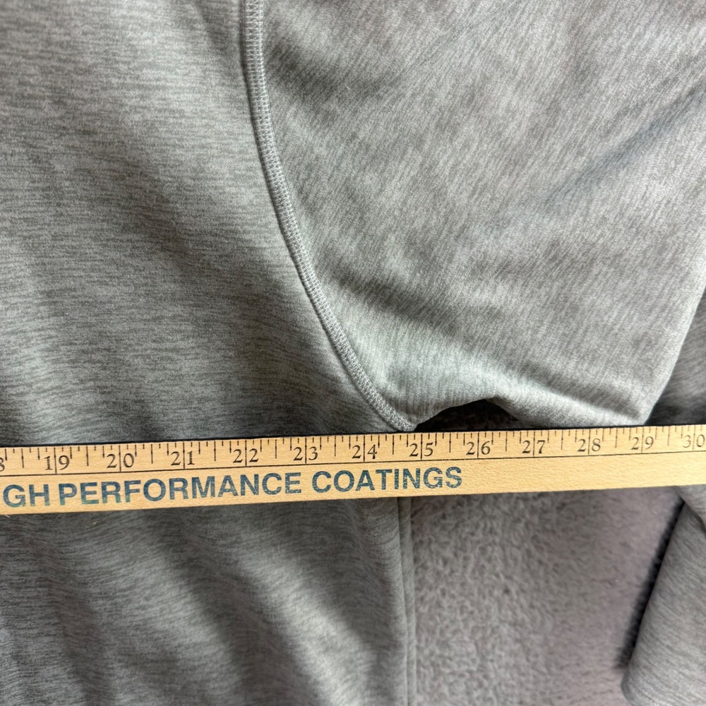 The North Face Men XXL Gray Heather Quarter Zip Pullover Fleece Jacket NF0A47F7 - Picture 5 of 9